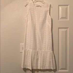 White eyelet size 4 dress